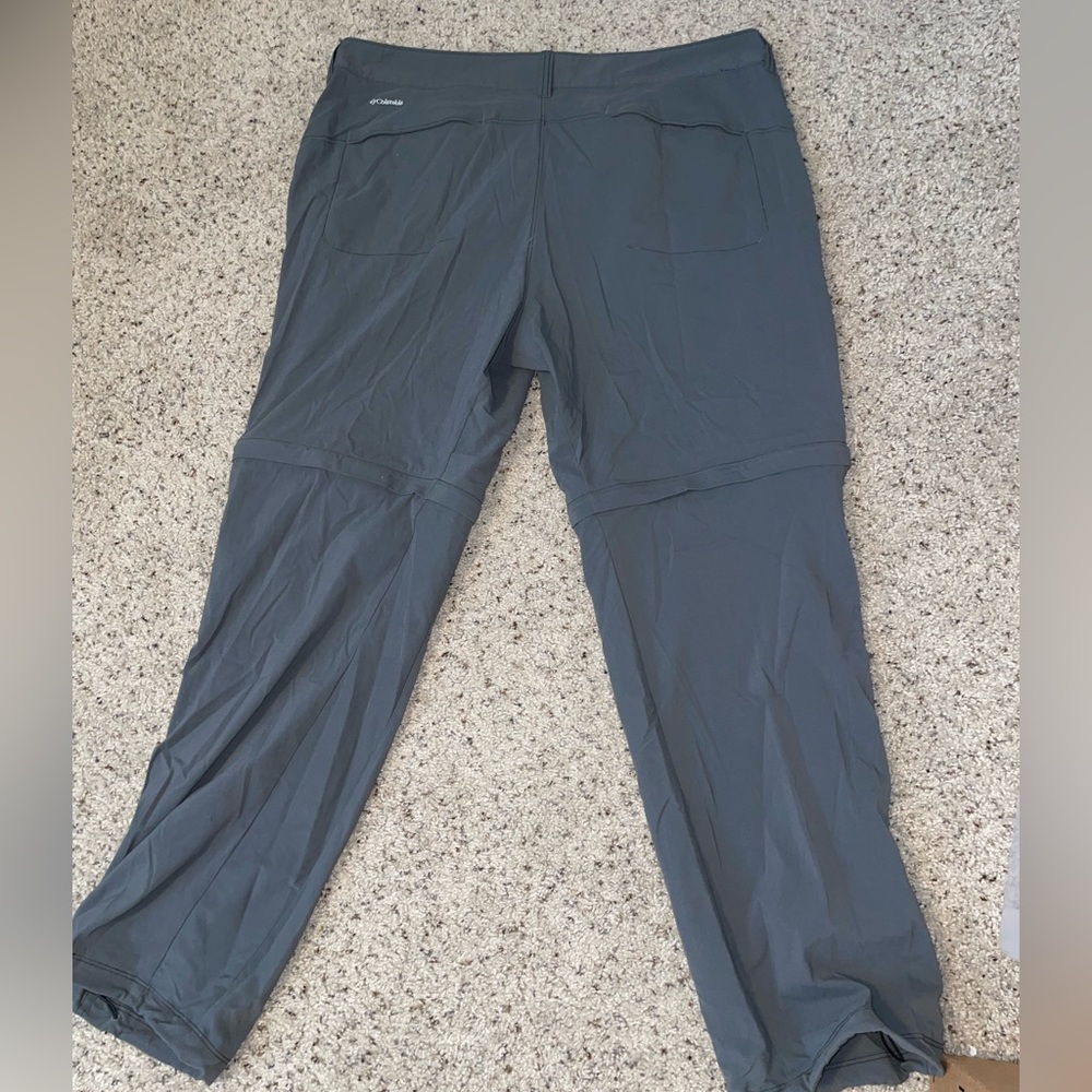 Columbia Omni Shield 20W gray comfortable hiking pants minor piling - Picture 3 of 3